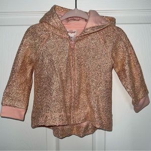 Sparkle Zip Up Hooded Jacket- 6-9 months